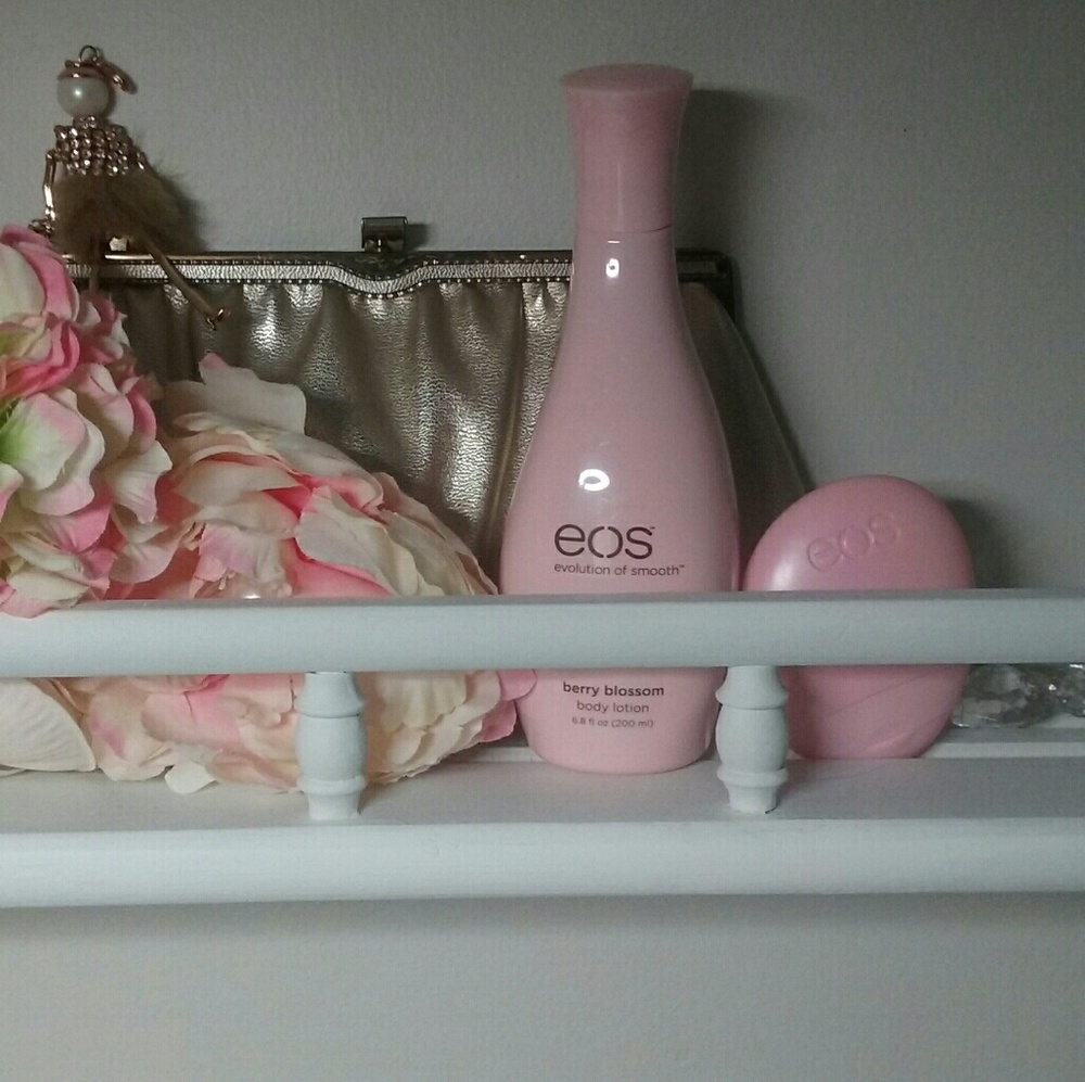 EOS body lotion with purse size